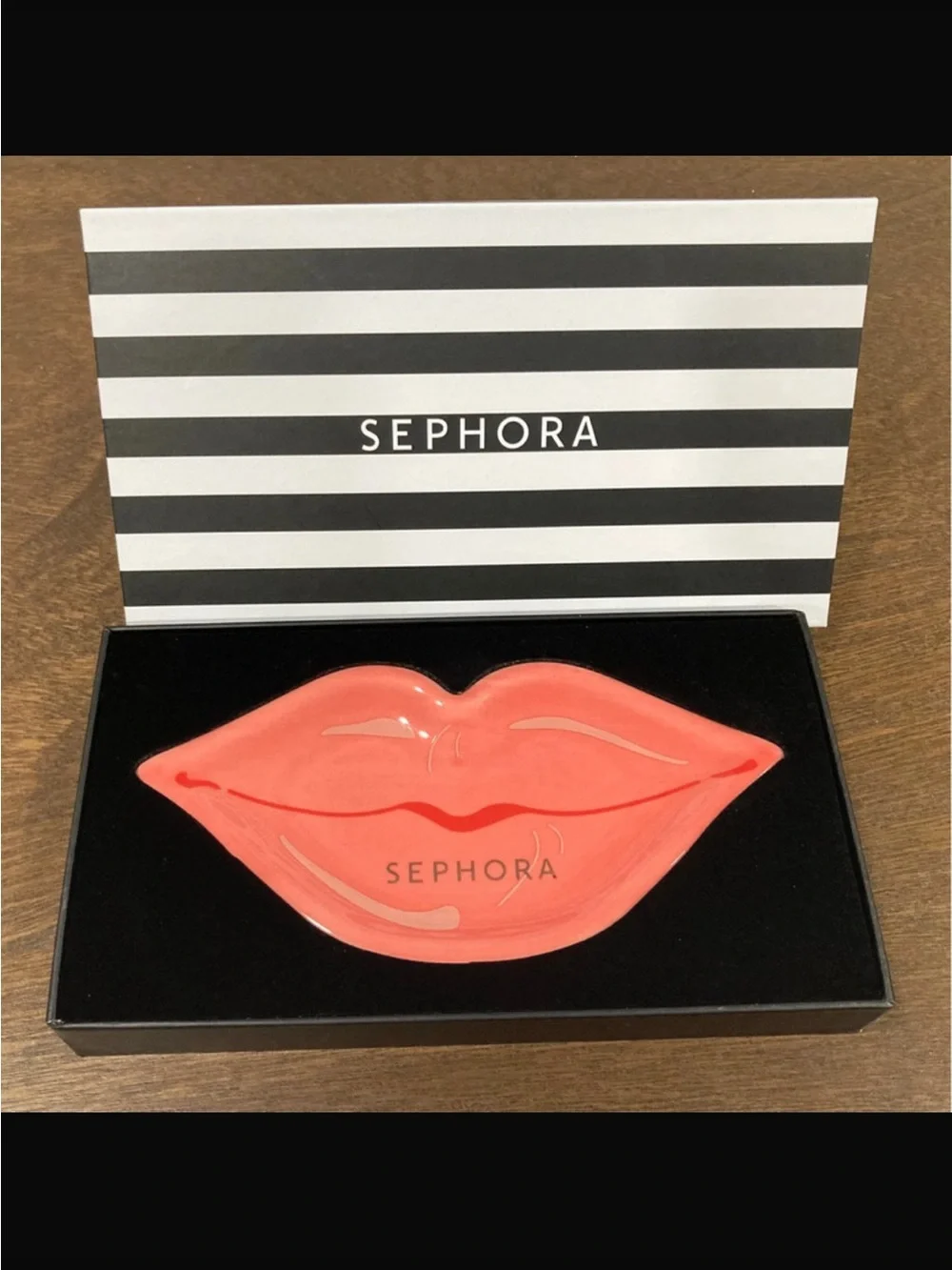 Sephora Coral Pink Lip-Shaped Balm & Gloss Palette